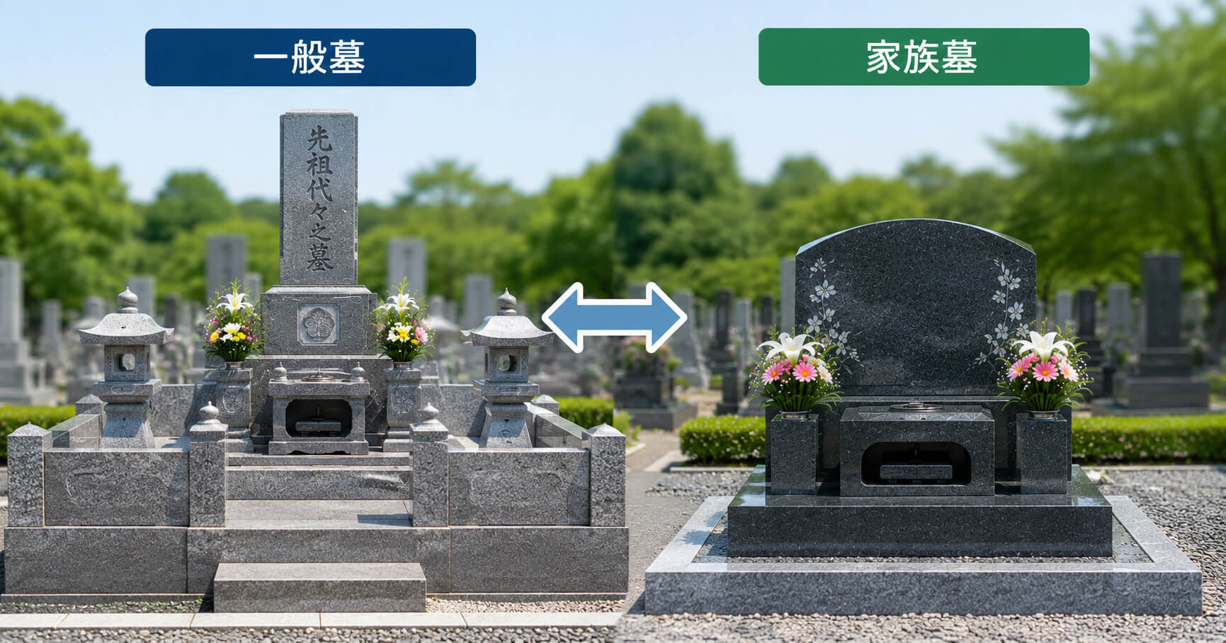 家族墓とは?一般墓との違い